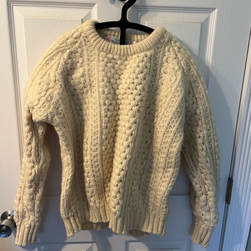 Cozy Cream Cable Wool Sweater